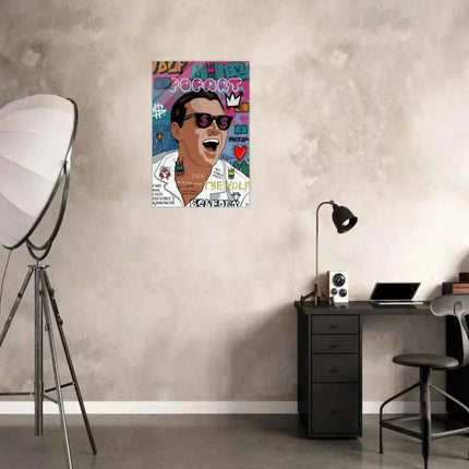The Wolf - Jordan Belfort - Leinwandbild Pop Art (Canvas) kaufen bei Linkreich – Jetzt entdecken!