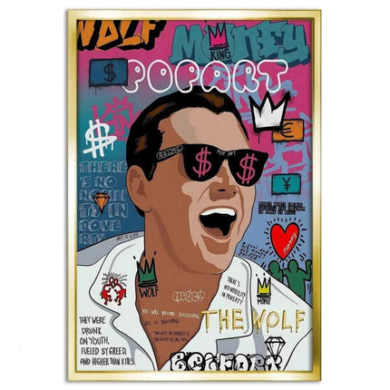 The Wolf - Jordan Belfort - Leinwandbild Pop Art (Canvas) kaufen bei Linkreich – Jetzt entdecken!