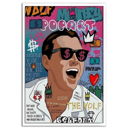 The Wolf - Jordan Belfort - Leinwandbild Pop Art (Canvas) kaufen bei Linkreich – Jetzt entdecken!