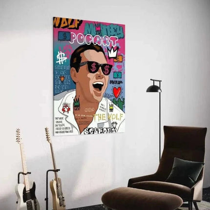 The Wolf - Jordan Belfort - Leinwandbild Pop Art (Canvas) kaufen bei Linkreich – Jetzt entdecken!