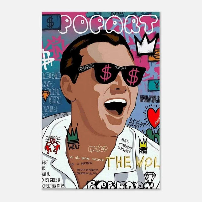 The Wolf - Jordan Belfort - Leinwandbild Pop Art (Canvas) kaufen bei Linkreich – Jetzt entdecken!