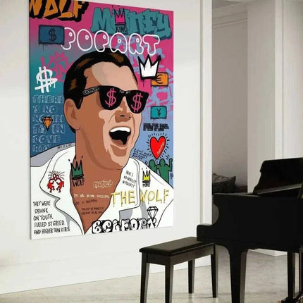 The Wolf - Jordan Belfort - Leinwandbild Pop Art (Canvas) kaufen bei Linkreich – Jetzt entdecken!