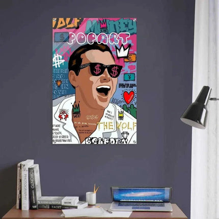The Wolf - Jordan Belfort - Leinwandbild Pop Art (Canvas) kaufen bei Linkreich – Jetzt entdecken!