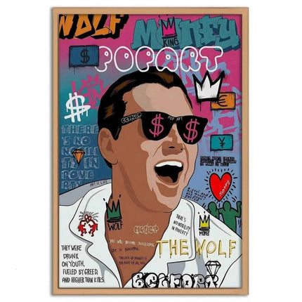 The Wolf - Jordan Belfort - Leinwandbild Pop Art (Canvas) kaufen bei Linkreich – Jetzt entdecken!