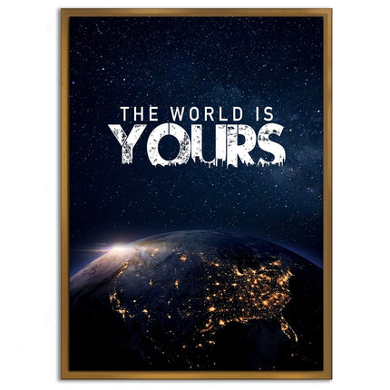 The World is yours - Leinwandbild Motivation (Canvas) kaufen bei Linkreich – Jetzt entdecken!