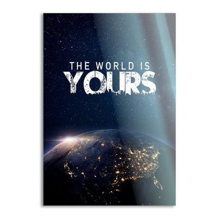 The World is yours - Leinwandbild Motivation (Canvas) kaufen bei Linkreich – Jetzt entdecken!