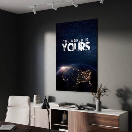 The World is yours - Leinwandbild Motivation (Canvas) kaufen bei Linkreich – Jetzt entdecken!