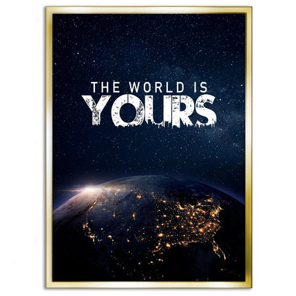 The World is yours - Leinwandbild Motivation (Canvas) kaufen bei Linkreich – Jetzt entdecken!