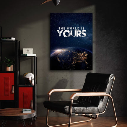 The World is yours - Leinwandbild Motivation (Canvas) kaufen bei Linkreich – Jetzt entdecken!