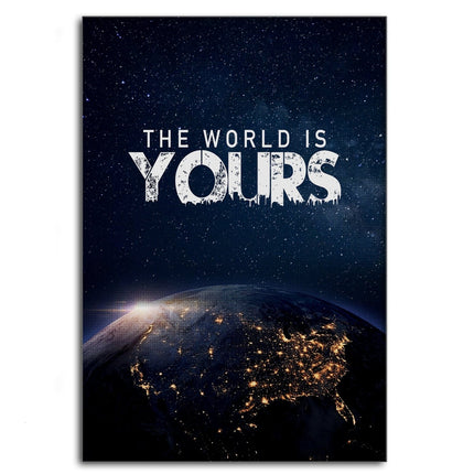 The World is yours - Leinwandbild Motivation (Canvas) kaufen bei Linkreich – Jetzt entdecken!