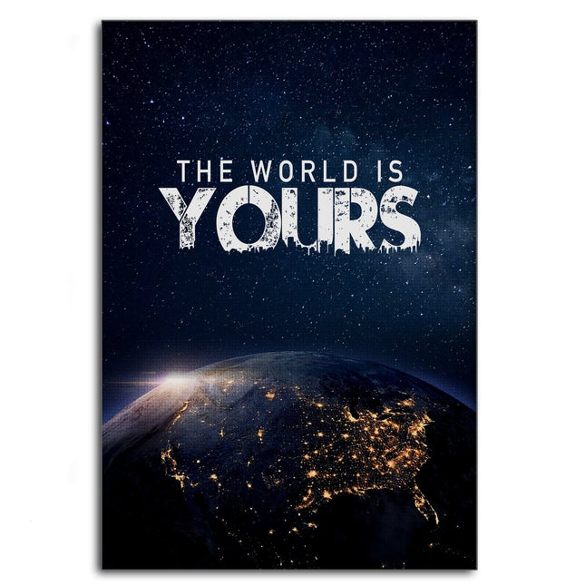 The World is yours - Leinwandbild Motivation (Canvas) kaufen bei Linkreich – Jetzt entdecken!
