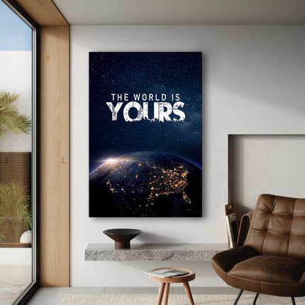The World is yours - Leinwandbild Motivation (Canvas) kaufen bei Linkreich – Jetzt entdecken!