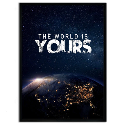 The World is yours - Leinwandbild Motivation (Canvas) kaufen bei Linkreich – Jetzt entdecken!