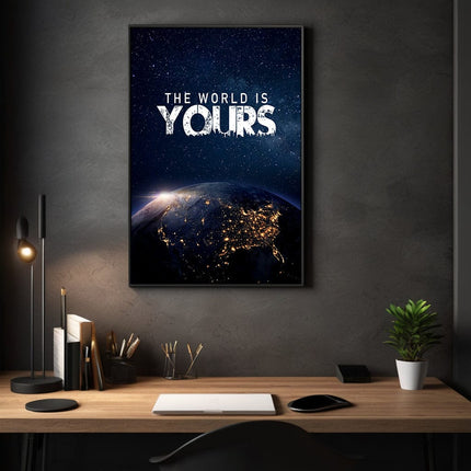 The World is yours - Leinwandbild Motivation (Canvas) kaufen bei Linkreich – Jetzt entdecken!