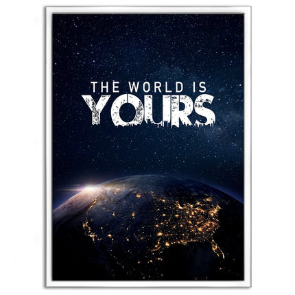 The World is yours - Leinwandbild Motivation (Canvas) kaufen bei Linkreich – Jetzt entdecken!