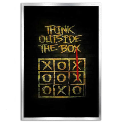 Think outside the Box - Leinwandbild Motivation (Canvas) kaufen bei Linkreich – Jetzt entdecken!