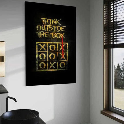 Think outside the Box - Leinwandbild Motivation (Canvas) kaufen bei Linkreich – Jetzt entdecken!