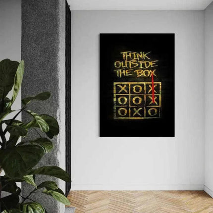Think outside the Box - Leinwandbild Motivation (Canvas) kaufen bei Linkreich – Jetzt entdecken!