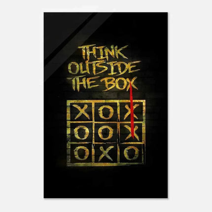 Think outside the Box - Leinwandbild Motivation (Canvas) kaufen bei Linkreich – Jetzt entdecken!