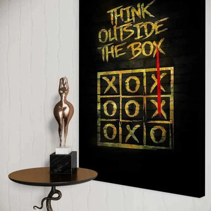 Think outside the Box - Leinwandbild Motivation (Canvas) kaufen bei Linkreich – Jetzt entdecken!