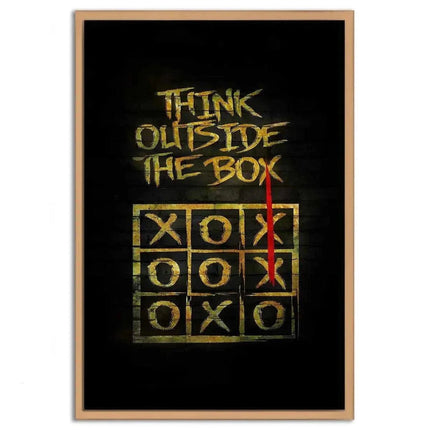 Think outside the Box - Leinwandbild Motivation (Canvas) kaufen bei Linkreich – Jetzt entdecken!