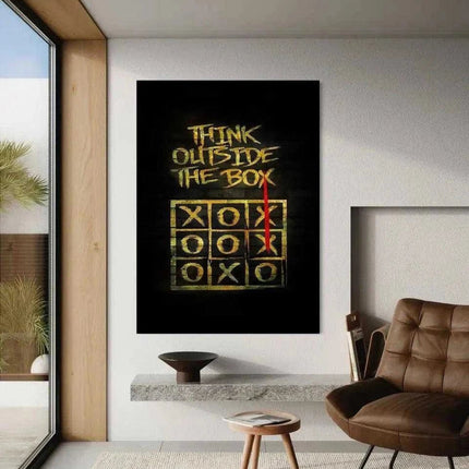 Think outside the Box - Leinwandbild Motivation (Canvas) kaufen bei Linkreich – Jetzt entdecken!