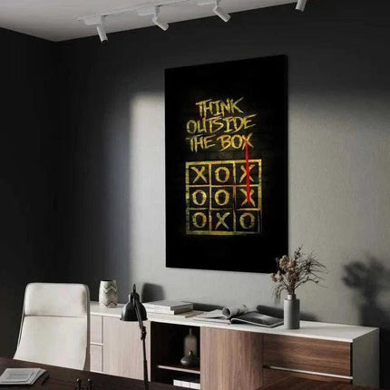 Think outside the Box - Leinwandbild Motivation (Canvas) kaufen bei Linkreich – Jetzt entdecken!