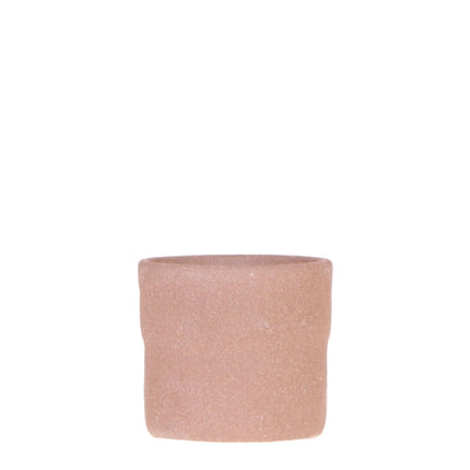 Rustic Zierpflanztopf Sand – Ø6 cm – Minimalistischer Übertopf mit weichen, organischen Formen – Perfekt für Slow Living & natürliche Wohnatmosphäre