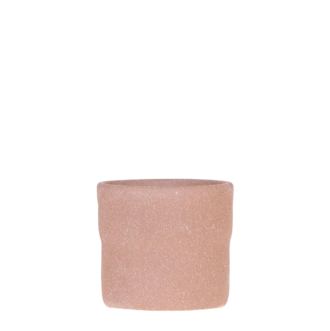 Rustic Zierpflanztopf Sand – Ø6 cm – Minimalistischer Übertopf mit weichen, organischen Formen – Perfekt für Slow Living & natürliche Wohnatmosphäre