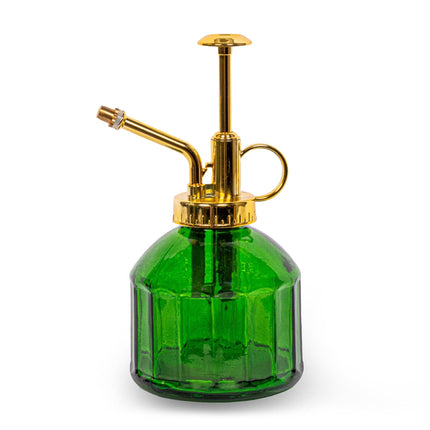 Pflanzensprüher – Grün – Glas – 0,25L – Feiner Sprühnebel – Retro-Design – Handpumpe – Für Zimmerpflanzen & Stecklinge
