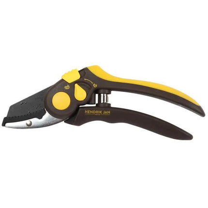 Gartenschere 205mm – Amboss – Astschere für trockenes Holz – Schneidet bis Ø18mm – Antihaft – Klinge mit Teflonbeschichtung – Softgrip