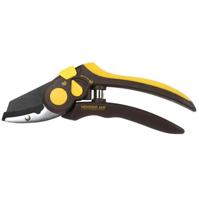 Gartenschere 205mm – Amboss – Astschere für trockenes Holz – Schneidet bis Ø18mm – Antihaft – Klinge mit Teflonbeschichtung – Softgrip
