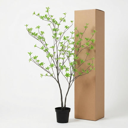 Kunstpflanze Tropaeolum 110cm – künstliche Kapuzinerkresse – realistische Blatt – & Blütenoptik