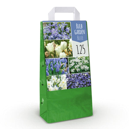 Blumenzwiebeln Bulb Garden Blue Mix – 125 Blumenzwiebeln – Verschiedene blaue Sorten – Blumenzwiebel Geschenkset in Geschenkverpackung – Für Beet, Balkon & Terrasse