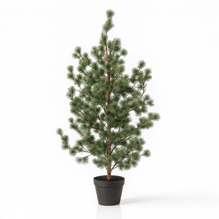 Zeder – Kiefer 120cm – Künstliche Pflanze – Realistische Kiefern – & Zedernoptik – Immergrün & pflegeleicht – Winter – & Weihnachtsdeko für Zuhause