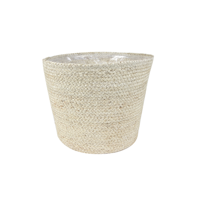 Korb Selin – Pflanzkorb & Aufbewahrungskorb – Ø22cm – Höhe 19cm – Dekorativer Korb für Pflanzen, Wohnzimmer & Badezimmer