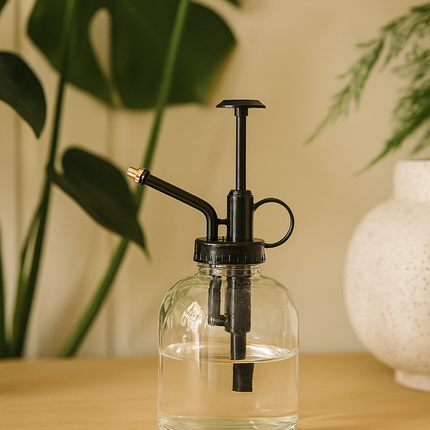 Pflanzensprühflasche – Glas – 300 ml – Feiner Sprühnebel für Zimmerpflanzen, Terrarien & empfindliche Blätter – Stilvoll & Praktisch