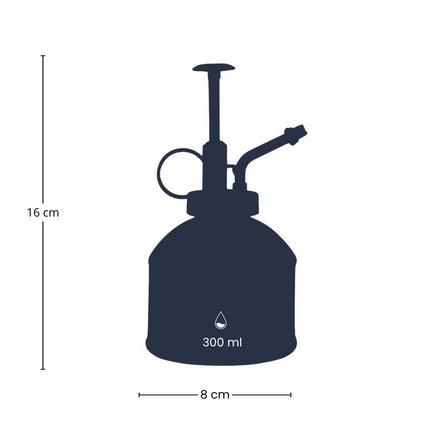 Pflanzensprüher Silber 300 ml – Edelstahl-Zimmersprüher für Pflanzen, Kräuter & Terrarien