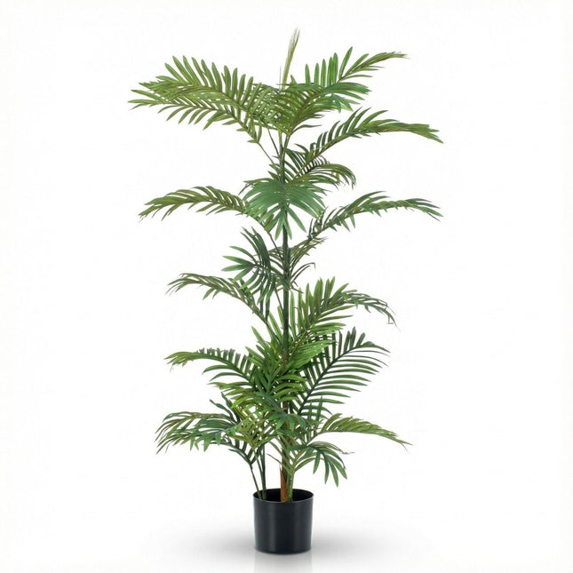 Palm Phoenix Kunstpflanze – ca.120cm – Realistische künstliche Palme – Pflegefreie Dekopflanze für Wohnzimmer Büro Gastronomie & Empfangsbereiche