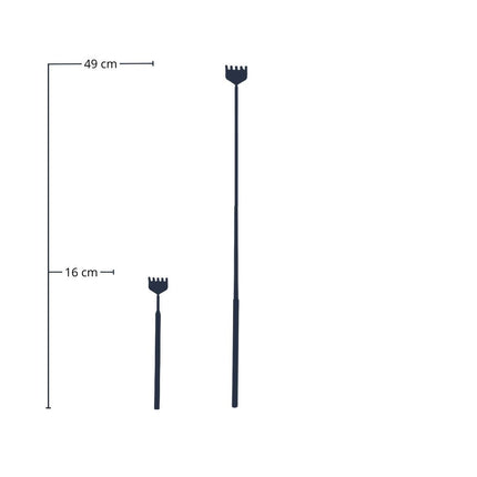Flaschengarten-Harke – Teleskop 16–49 cm – Edelstahl – Präzisionswerkzeug für Terrarien, Mini-Gärten & Aquascaping