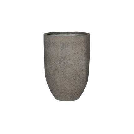 Pflanztopf Mountain Hayes L Dioriet Grey – D52xH75cm – Hoher Blumentopf in edler Steinoptik – , wetterfester Pflanzkübel aus robustem Kunststoff