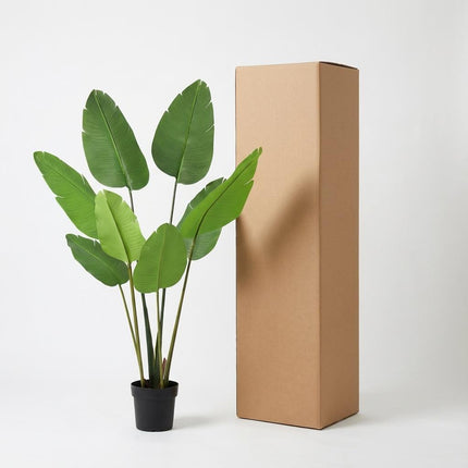 Strelitzia Nicolai Kunstpflanze 155cm – Paradiesvogelblume Deko Pflanze – Pflegefreie Zimmerpflanze für Wohnzimmer Büro & Empfangsbereich