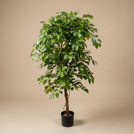 Ficus Deluxe Vine Kunstbaum – 140cm – Realistische Kunstpflanze für Innenräume – Pflegefreier künstlicher Baum mit dichtem Blattwerk