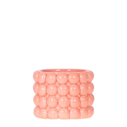 Poppy Pflanztopf – Orange – Ø6cm – Dekorativer Mini-Übertopf in Keramikoptik – Moderner Blumentopf für kleine Zimmerpflanzen & Sukkulenten