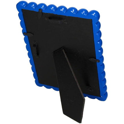 Bilderrahmen Perlen Polyresin – Blau – Eleganter Fotorahmen für Fotos 3x18cm – Stilvolle Deko