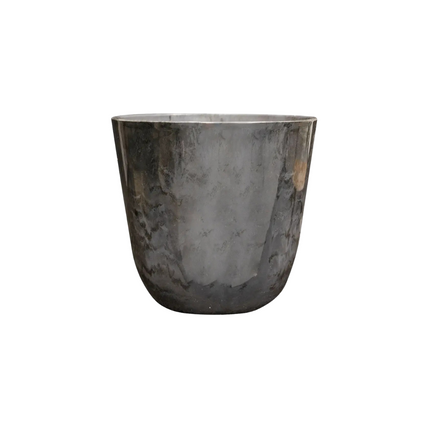 Pflanztopf Palermo Marble – Grau – D35xH32cm – Großer Blumentopf in Marmoroptik – Moderner Pflanzkübel für Innen & Außen – Stilvoller Dekotopf für große Pflanzen & Palmen