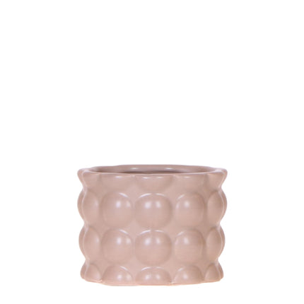 Blumentopf Cotton – Sand – Ø6cm – Kleiner Keramik Pflanztopf in matter Optik – Stilvoller Übertopf im Slow Living Design für Mini