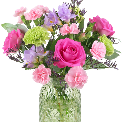 Briefkasten-Saisonstrauß – Sweetheart – Herzförmiger Blumenstrauß mit 6 saisonalen Blumen – Fröhliches Geschenk für Geburtstage & Jubiläen