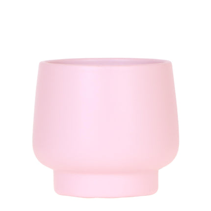 Scandic Blumentopf – Pink – Ø9cm – Moderner Pflanztopf in Pastellrosa – Dekorativer Übertopf für Zimmerpflanzen, Orchideen & Kräuter
