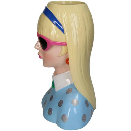 Vase Fashion Lady 'Lyana' 29cm – Polyresin – Dekovase in Modedesign – Stilvolles Kunstobjekt & Blumenvase für modernes Interieur